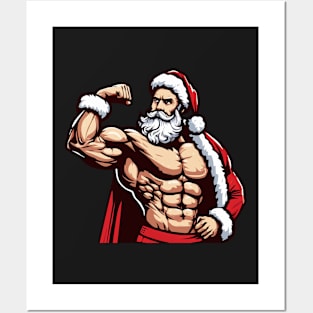 Muscular Santa Daddy Posters and Art